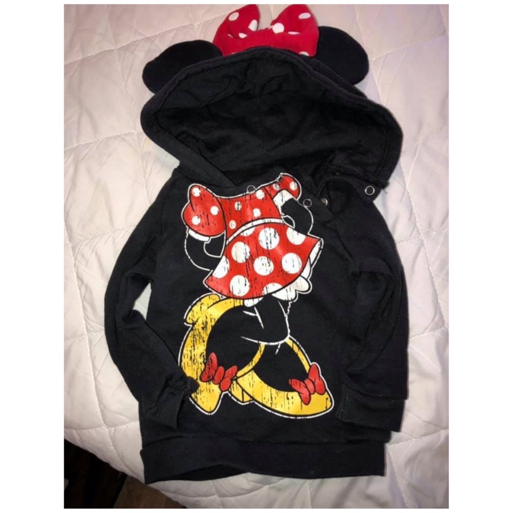 Baby Girls Pullover Minnie Hoodie w/Ears 12-18 mo